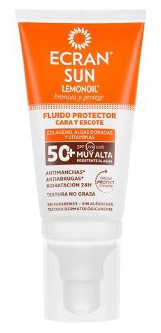 Ecran Sunnique Solaire Cr&egrave;me Fluide Visage SPF 50+ 50 ml