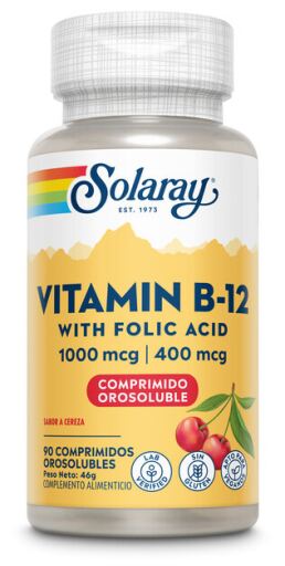 Solaray Vitamine B12 1000 mcg 90 comprim&eacute;s