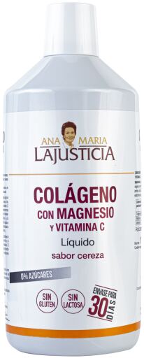 Collag&egrave;ne + Magn&eacute;sium avec vitamine C Cerise 1000 ml