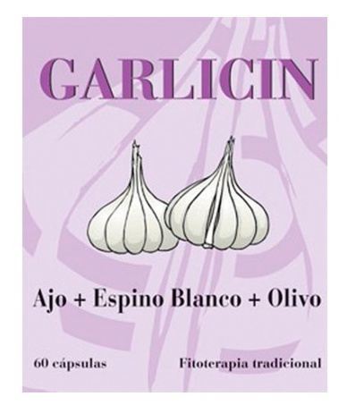 Garlicin ail + Aubépine + Olivo 60cap.