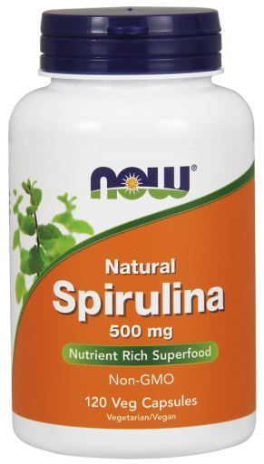 Natural Spirulina 500 mg 120 Capsules