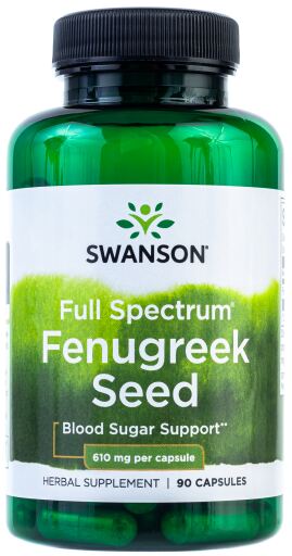Fenugreek Seed 610 mg 90 Capsules