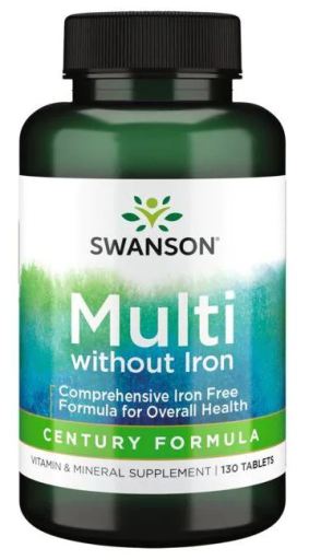 Century Formula Multi-Vitamin & Mineral With Iron 130 Comprim&eacute;s