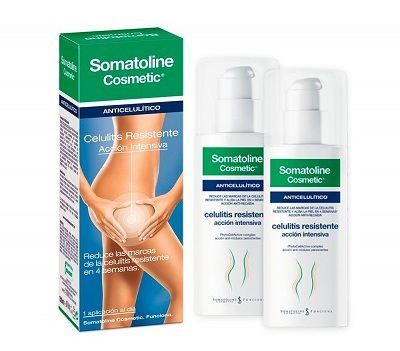Somatoline Cosmetic Action intensive contre la cellulite r&eacute;sistante 2x150 ml