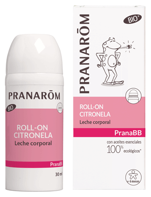 PranaBB Roll-On Lait Corporel Bio Citronnelle 30 ml