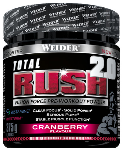 Weider Total Rush 2.0 Myrtille 375 gr