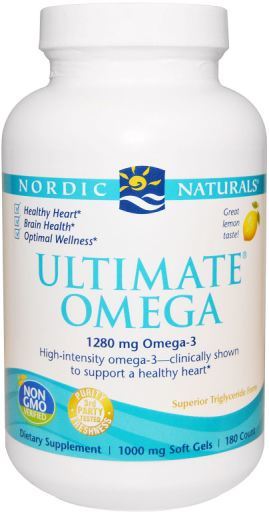 Ultimate Omega 1280 mg Citron 180 Capsules