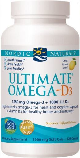 Ultime Oméga D3 Citron 120 Gélules