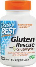 Gluten Rescue avec Glutalytic 60 Capsules Végétales