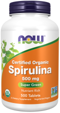 Spiruline Certifiée Bio 500 mg 500 Comprimés