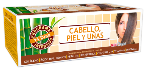 Nutriorgans Cheveux, peau et ongles 14 flacons de 10 ml