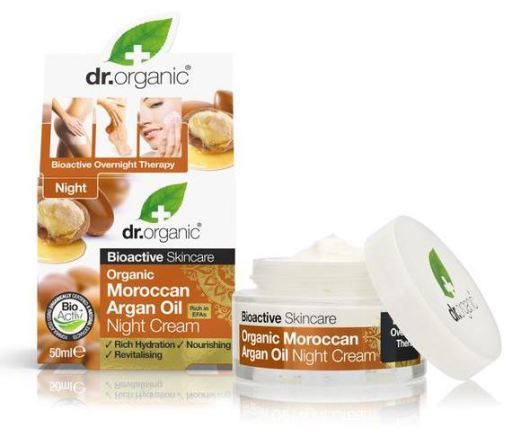 Dr. Organic Cr&egrave;me de Nuit &agrave; l'huile d'Argan Marocaine