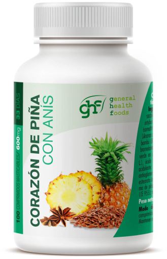 Cœur Ananas 600 mg 100 Comprimés à Croquer