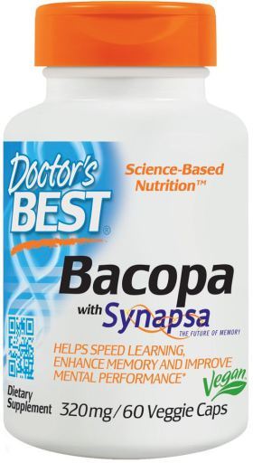 Bacopa avec Synapsa 320 mg 60 g&eacute;lules v&eacute;g&eacute;tales