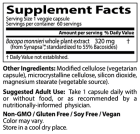 Bacopa avec Synapsa 320 mg 60 gélules végétales Bacopa avec Synapsa 320 mg 60 gélules végétales