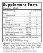 DHA prénatal 830 mg Unflavored 90 gélules