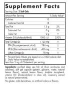 Oméga-3 Postnatal 1120 mg Citron 60 Gélules