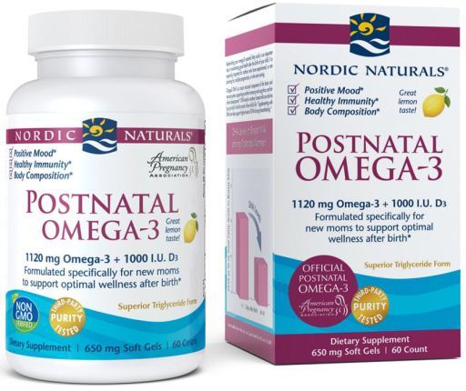 Oméga-3 Postnatal 1120 mg Citron 60 Gélules