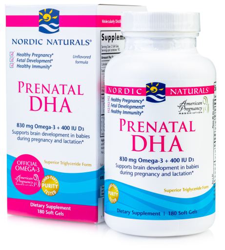 Prenatal DHA 830 mg Omega 3 180 Capsules