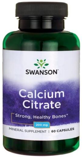 Citrate de calcium 200 mg 60 Capsules