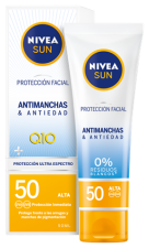 Sun Protection Visage UV Anti-taches &amp; Anti-&acirc;ge Q10 SPF 50+ 50 ml