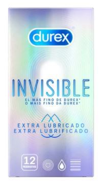 Préservatif invisible extra lubrifié 12 unités