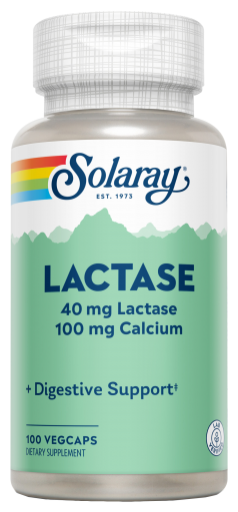 Solaray Lactase 40 mg 100 G&eacute;lules V&eacute;g&eacute;tales