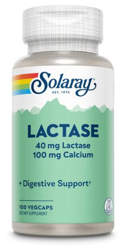 Solaray Lactase 40 mg, 100 g&eacute;lules v&eacute;g&eacute;tales