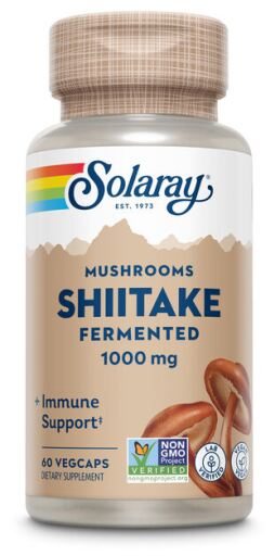 Solaray Shiitake 500 mg, 60 g&eacute;lules v&eacute;g&eacute;tales