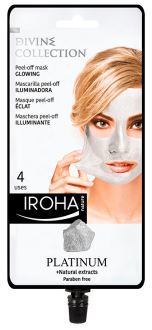 Masque lumineux pelable en platine 4 unit&eacute;s