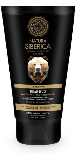 Gel nettoyant visage régénérant Bear Hug pour hommes uniquement 150 ml