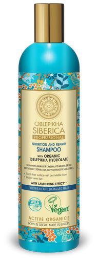 Shampoing Oblepikha à l&#39;hydrolat pour cheveux fragiles et abîmés 400 ml