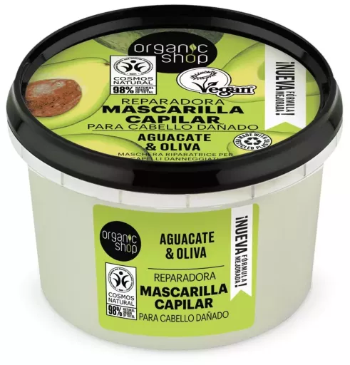 Organic Shop Masque capillaire r&eacute;parateur avocat-olive 250 ml