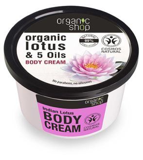 Organic Shop Cr&egrave;me Corps Lotus Indien 250 ml