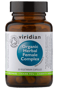 Viridian Complexe d'Herbes F&eacute;minines Bio 30 Capsules V&eacute;g&eacute;tariennes