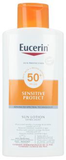 Lotion protectrice solaire pour peaux sensibles SPF 50+ 400 ml