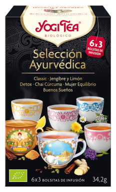 Yogi Tea S&eacute;lection ayurv&eacute;dique 6 x 3 sacs