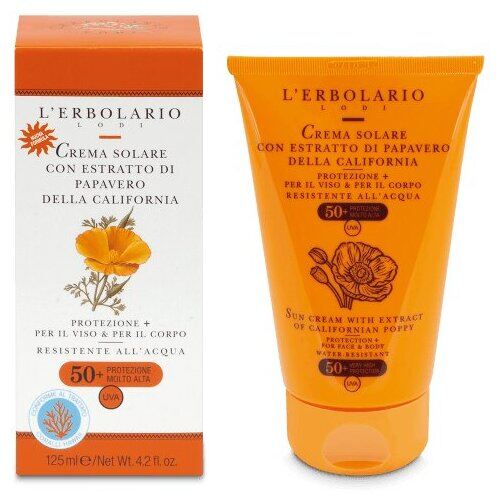 L'Erbolario cr&egrave;me solaire visage et corps SPF 50+ 125 ml