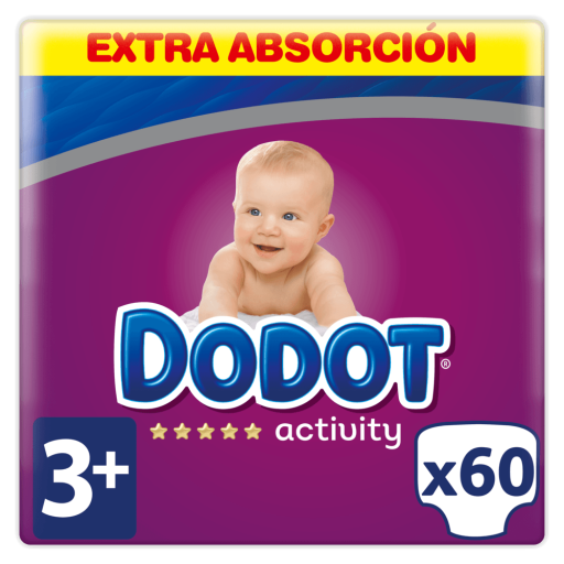 Dodot Activit&eacute; Extra Couches Taille 3 avec 60 unit&eacute;s