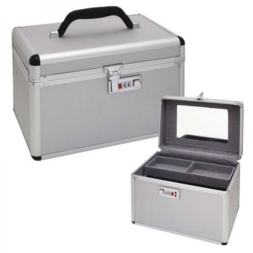 Valise de maquillage en aluminium