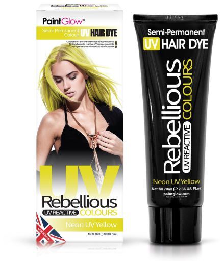 Rebellious Uv Reactive Teinture N&eacute;on Semi-permanente 70 ml