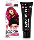 Rebellious Uv Reactive Teinture Néon Semi-permanente 70 ml Rebellious Uv Reactive Teinture Néon Semi-permanente 70 ml