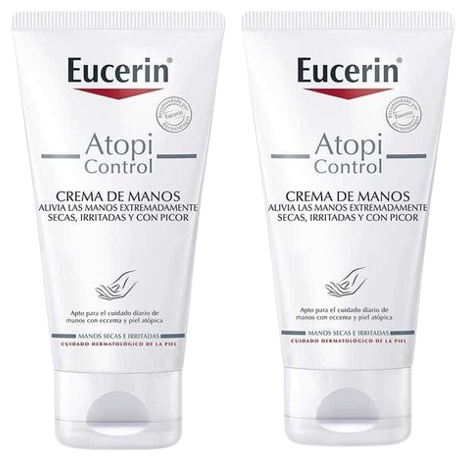 Cr&egrave;me pour les mains AtopiControl 2 x 75 ml