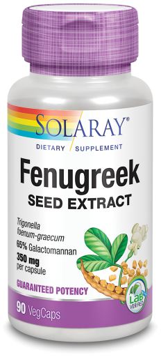 Solaray Fenugrec 350 mg 90 G&eacute;lules V&eacute;g&eacute;tales