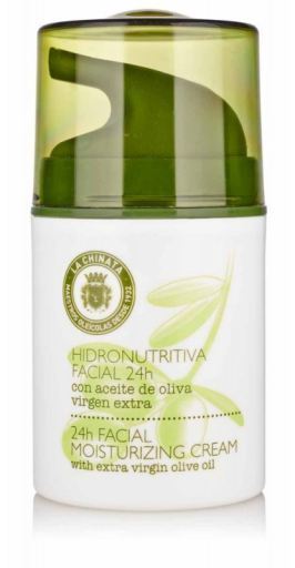 Cr&egrave;me faciale hydro-nutritive avec Olive 24h