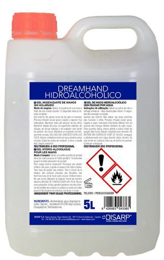 Gel Mains Hydroalcoolique 5 L