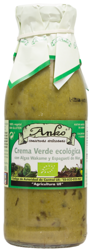 Cr&egrave;me Verte Bio aux Algues Wakame et Spaghetti 500ml