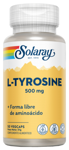 L-Tyrosine 500 Mg 50 Gélules Végétales