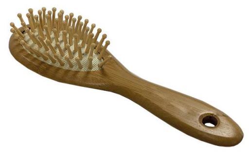 NaturaBIO Cosmetics Brosse &agrave; cheveux en bambou petit