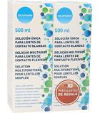 Solution unique pour lentilles de contact souples 2X500 ml